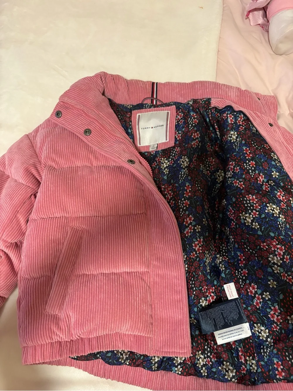 Tommy Hilfiger corduroy puffer